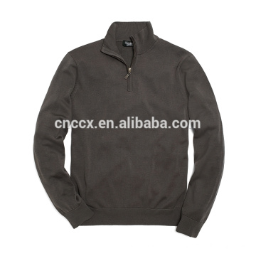 15JWT0119 hombre suéter de media cremallera algodón pullover